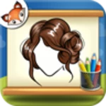 draw hairstyle android application logo